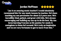 jordan hoffman is an amazing music teacher